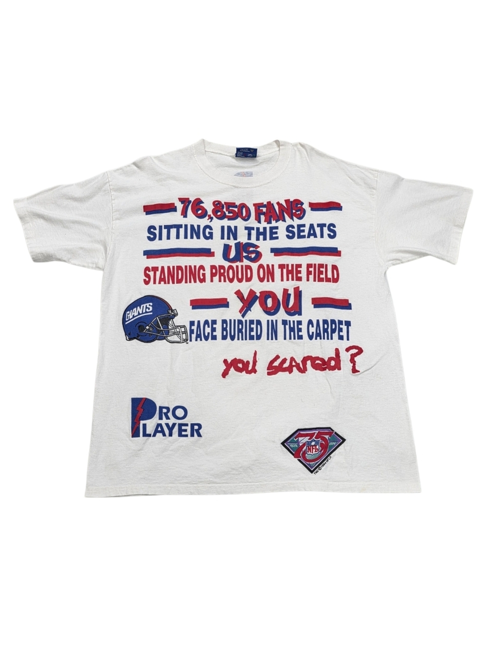 Vintage 1995 New York Giants Pro Player T-Shirt Size XL